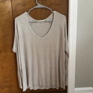 Joah Brown oatmeal ribbed top, good condition, one size
